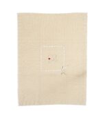 Scialle nascita in lana merinos e cashmere - cammello - Image 2