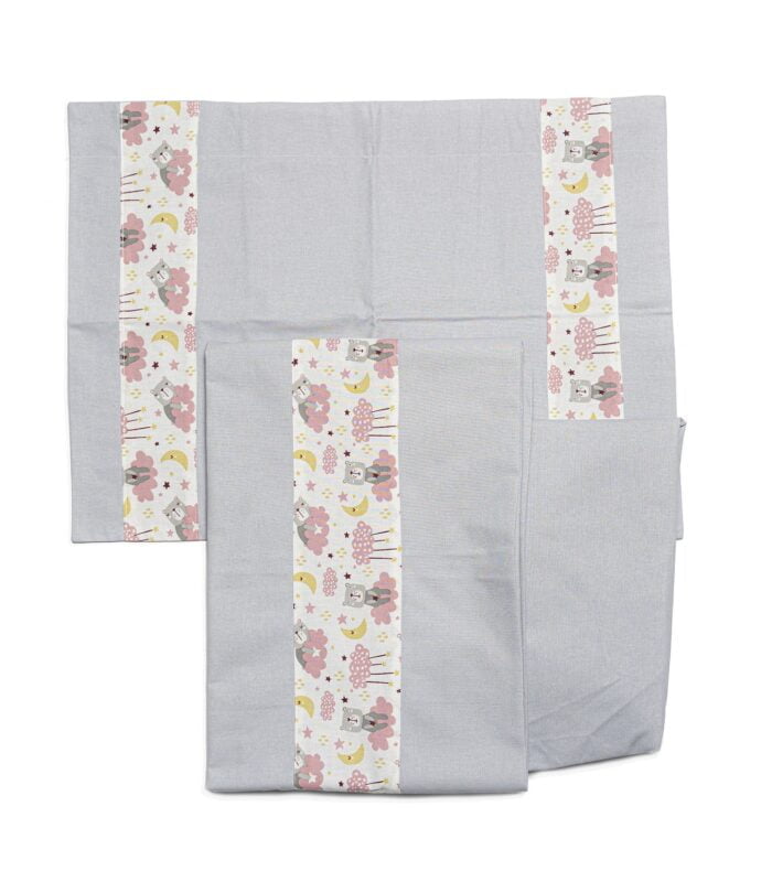 Lenzuola lettino con fasce decorative - gattini - Imagen 1