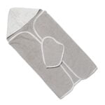 Set accappatoio con guantino - grigio