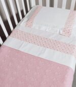 Lenzuola lettino con fasce decorative - stelle - immagine 2