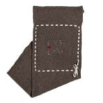 Scialle nascita in lana merinos e cashmere - talpa