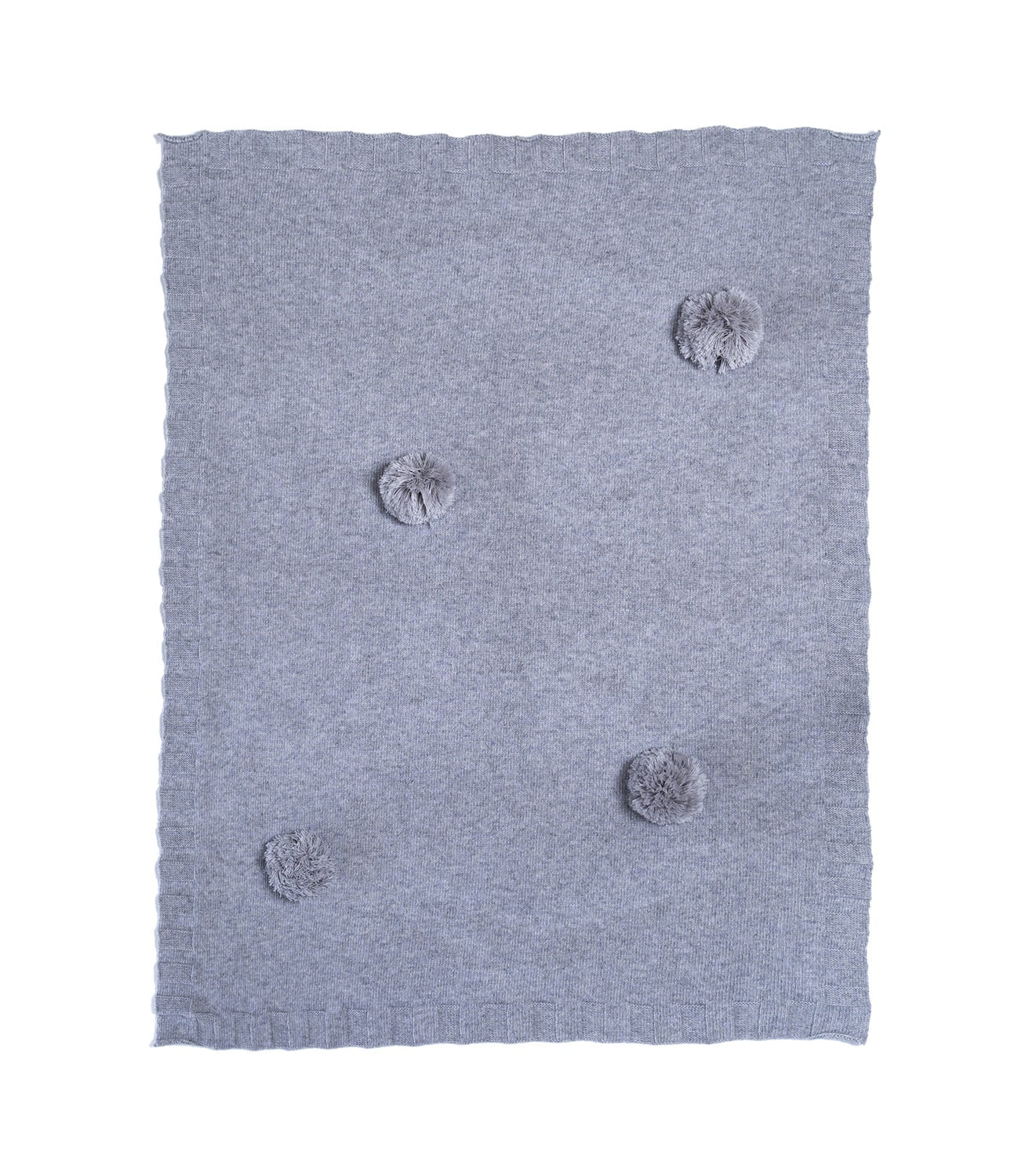 art-035 Copertina lettino con simpatici ponpon - Image 1