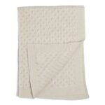 Copertina carrozzina con tessitura spighe