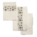 Lenzuola lettino con fasce decorative - indiano