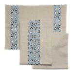Lenzuola lettino con fasce decorative - pinguino