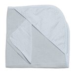 Asciugamano XL con lavetta - azzurro