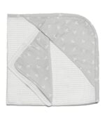 Asciugamano XL con lavetta - bianco