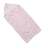 Set accappatoio con guantino - rosa