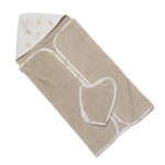 Set accappatoio con guantino - tortora