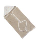 Set accappatoio con guantino - tortora