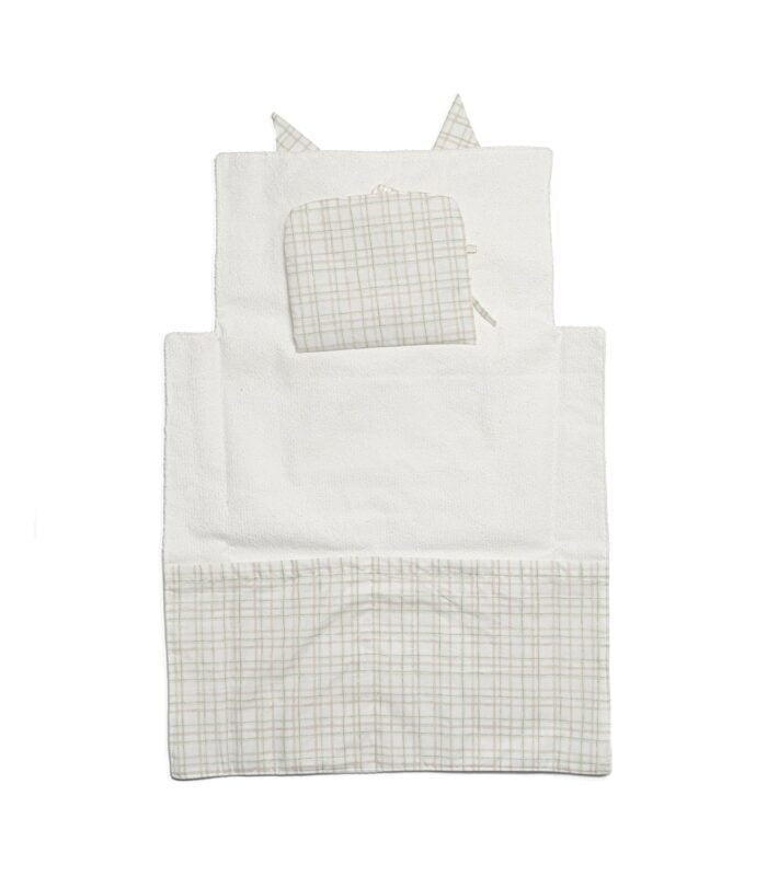 Pochette fasciatoio con cuscino - bianco - Imagen 1
