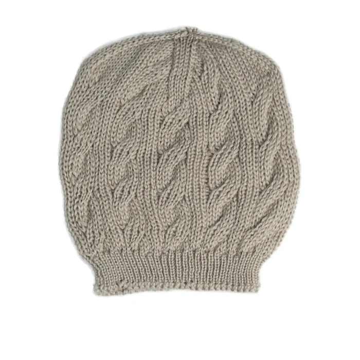 Cappello trecce a coste in lana Merinos - Image 1