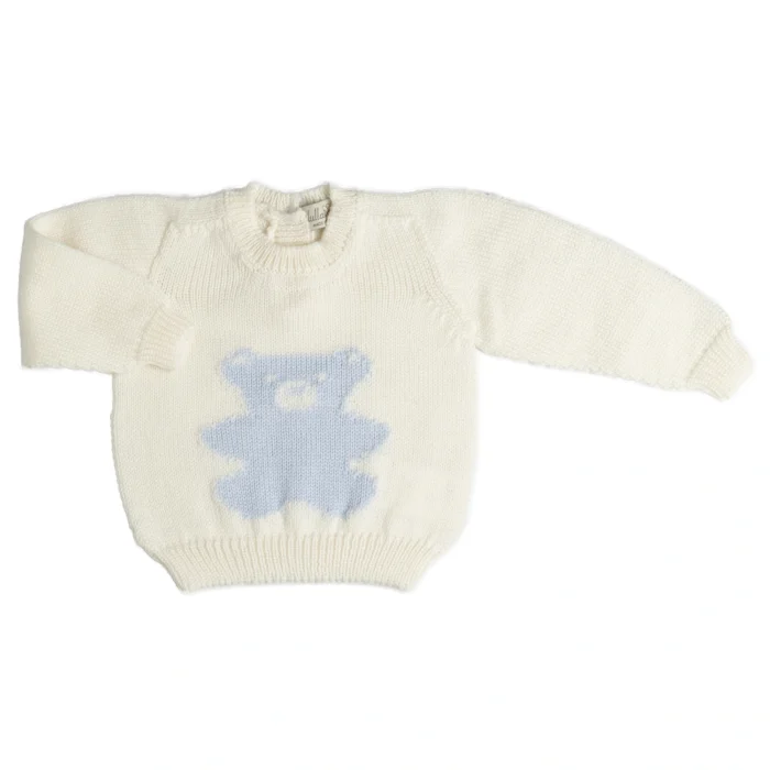 Maglia orso in lana Merinos - immagine 1