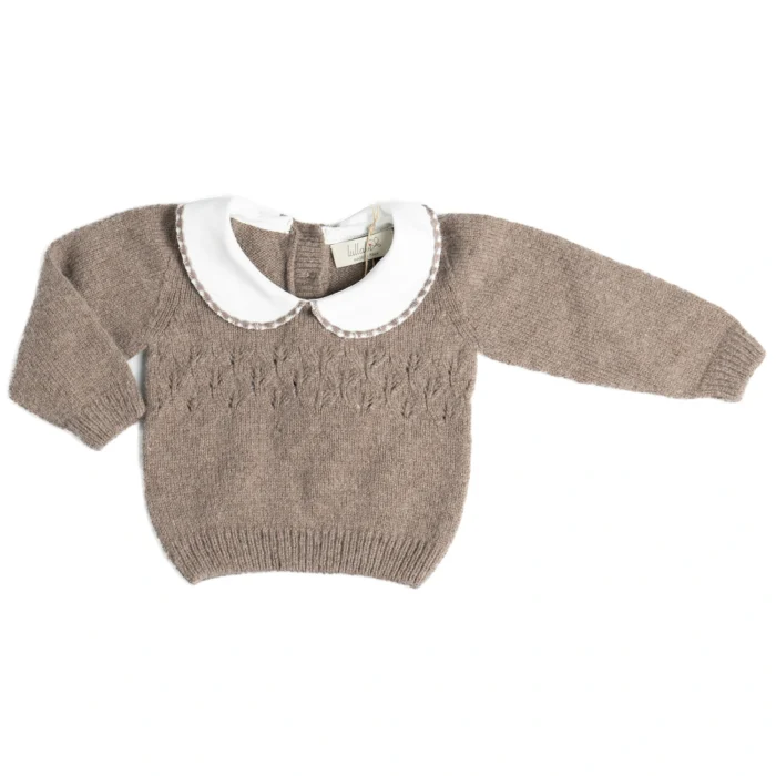 Maglia spighe in lana Cashmere - Image 1