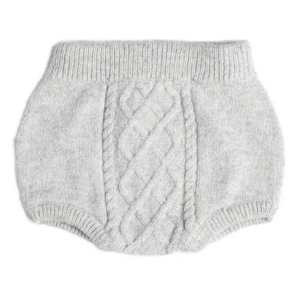 Culotte losanghe e trecce in lana Cashmere