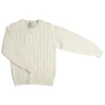 Girocollo trecce in Lana Cashmere baby