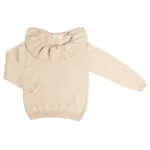 Maglia collo rouche in Lana Cashmere baby