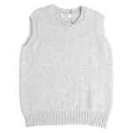 Gilet girocollo in Lana Cashmere baby