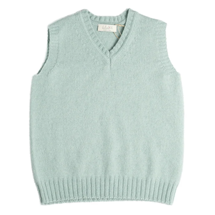 Gilet scollo V in Lana Cashmere baby - immagine 1