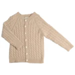 Cardigan trecce in lana Cashmere teen