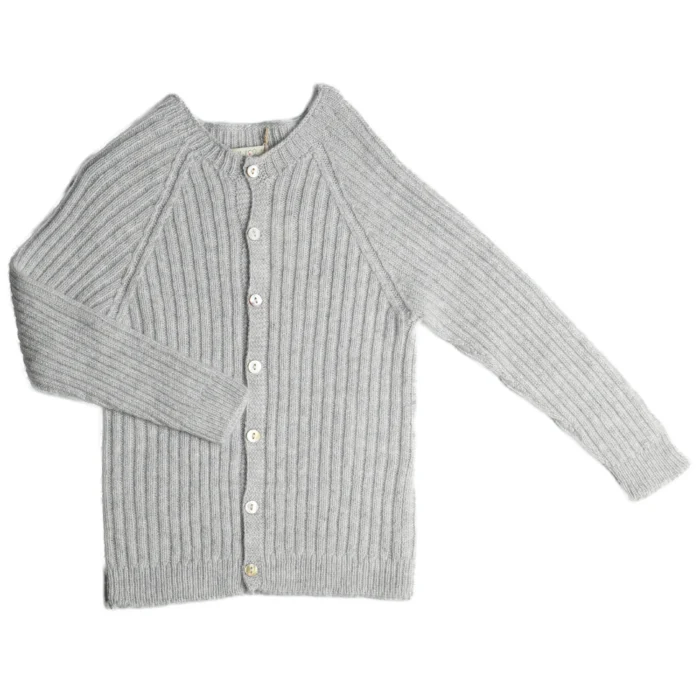 Cardigan coste in lana Cashmere teen - immagine 1