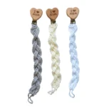 Porta ciuccio in croquette a treccia