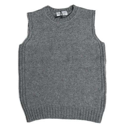 Girocollo gilet in lana Cashmere teen