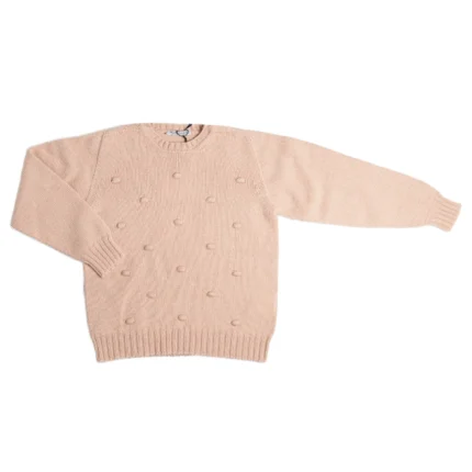 Girocollo noccioline in lana Cashmere teen