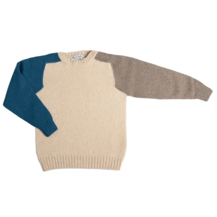 Girocollo 3 colori in Lana Cashmere teen