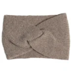 Turbante a coste in lana Cashmere